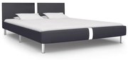 vidaXL Bedframe kunstleer zwart 140x200 cm