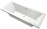 Xenz Society ligbad - 190x80cm - met overloop - zonder afvoer - Acryl Wit 6885-01