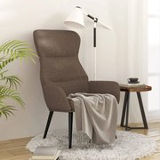 vidaXL Relaxstoel stof taupe