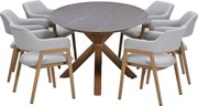 Garden Impressions Alexia tuinset 7-delig - Scot tuintafel 230x115 cm
