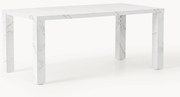 Eettafel Carl in marmerlook, 180 x 90 cm