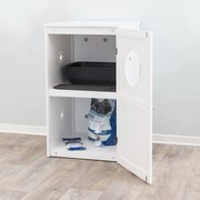 TRIXIE Kattenhuis voor kattenbak met 2 verdiepingen 53x90x58 cm wit