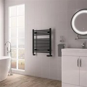 Eastbrook Biava multirail handdoekradiator 60x70cm 438W zwart mat