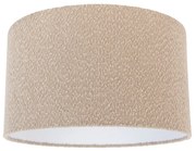 Stoffen lampenkap beige met teddy stof 35/35/20 Modern cilinder / rond rond