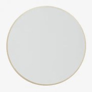 Oreste Aluminium Ronde Wandspiegel Ø60 Cm Goud - Sklum