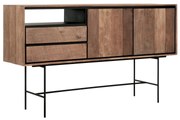 DTP Home Metropole Hoog Dressoir Teak Hout 160 Cm - 160x45x95cm.