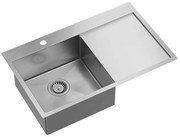 Stalen spoelbak RUSSEL 111 BRUSH NICKEL