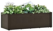 vidaXL Plantenbak hoog met zelfbewateringssysteem 100x43x33 cm mokka