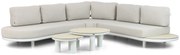 Hoek loungeset 5 personen Aluminium Wit  Lifestyle Garden Furniture Harmonic