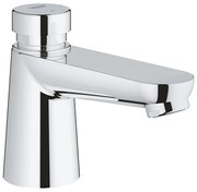 GROHE Euroeco Cosmopolitan S waterbesparende wastafelkraan zelfsluitend 44593 blauw/rood chroom 36265000