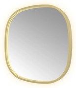 Hotbath &More Contour spiegel deens ovaal 60x60cm geborsteld messing PVD