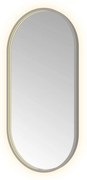 Hotbath &More Oval spiegel ovaal 50x100cm geborsteld gunmetal PVD