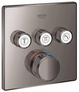 Grohe Grohtherm SmartControl Inbouwthermostaat - 4 knoppen - vierkant - hard graphite 29126A00