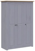 vidaXL Kledingkast Panama Range 118x50x171,5 cm grenenhout grijs