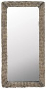 vidaXL Spiegel 50x100 cm wicker bruin