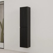 Gliss Design Timotheus kolomkast met ribbelfront 160cm black veneer