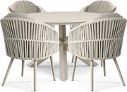 Tuinset 4 personen 120 cm Rope Zand/Beige Santika Furniture Santika