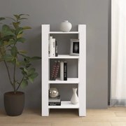 vidaXL Boekenkast/kamerscherm 60x35x125 cm massief hout wit