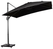 Challenger T1 telescope premium zweefparasol 350x350 cm faded black