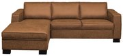 Loungebank - Shuffle - links - lederlook Missouri cognac 03