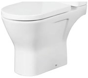 Nemo Spring Ergovita Staand Toilet - 66.5x45x36cm verhoogd - zonder spoelrand - H185cm - zonder zitting en jachtbak - porselein - wit RST11AWHA