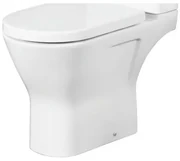 Nemo Spring Ergovita Staand Toilet - 66.5x45x36cm verhoogd - zonder spoelrand - H185cm - zonder zitting en jachtbak - porselein - wit RST11AWHA