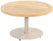 Volta teak salontafel centrale poot latte 60 cm.Ø (H 35) 4 Seasons Outdoor