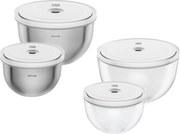 ZWILLING FRESH &amp; SAVE Bowls Vacuümkommen mixed set, glas en roestvrijstaal - FRESH &amp; SAVE Bowls - ZWILLING
