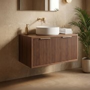 Badkamerkast onder wastafel Rea Core 80cm Brown