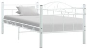 vidaXL Bedbankframe metaal wit 90x200 cm