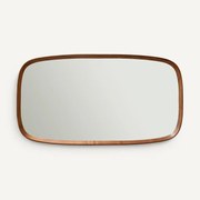 Spiegel, rechthoekig in notenhout, H110cm, Orion