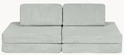 Modulaire kinderbank Mila van corduroy, handgemaakt