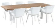 Hartman tuinset - Heron tuintafel 240 cm. wit + Sophie Element wit