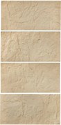 VEVOR 3D wandpanelen, set van 4, 120x60 cm, PU wandbekleding met natuursteenimitatie, wanddecoratie, 2,97 m² oppervlakte, interieurontwerp voor plafonds, slaapkamers, woonkamers en speelkamers, steengeel