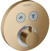 Hansgrohe ShowerSelect S thermostaat afbouwdeel voor 2 functies brushed bronze 15743140