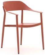 Dining tuinstoel | Bellagio  Valli | Aluminium | Rood | Stapelbaar | Kees Smit Tuinmeubelen