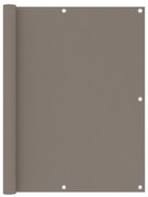 vidaXL Balkonscherm 120x500 cm oxford stof taupe