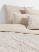 Gewassen katoenen perkal dekbedovertrek Leonora