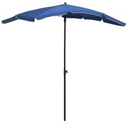 vidaXL Parasol met paal 200x130 cm azuurblauw