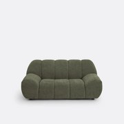 2-zitsbank, chenille fluweel met reliëf, Nuria