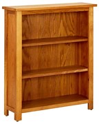 vidaXL Boekenkast met 3 schappen 70x22,5x82 cm massief eikenhout