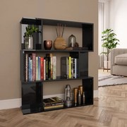 vidaXL Boekenkast/kamerscherm 80x24x96 cm hoogglans zwart