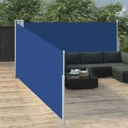 vidaXL Windscherm uittrekbaar 100x1000 cm blauw