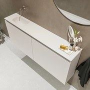 Mondiaz Ture 120cm toiletmeubel linen met wastafel talc links geen kraangat