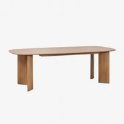 Eettafel Rechthoekig 240x100 Cm In Mangohout Miller Mangohout - Sklum
