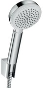 Hansgrohe Crometta 100 Porter`S badset met Crometta 100 1jet handdouche met wandhouder met MetaflexC doucheslang 125cm wit/chroom 26664400