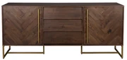 Dutchbone Class Dressoir Visgraat En Messing - 180x45x80cm.