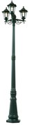 Klassieke buiten lantaarn donker groen 217cm 3-lichts IP44 - New Haven Klassiek / Antiek E27 IP44 Buitenverlichting