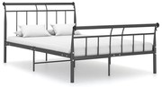 vidaXL Bedframe metaal zwart 120x200 cm