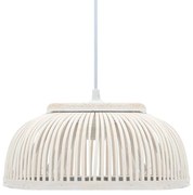 vidaXL Hanglamp halfrond 40 W E27 30x12 cm bamboe